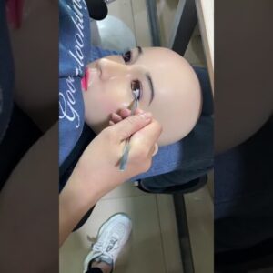 Taking Half Ball Eyes Out from A Silicone Love Doll Head